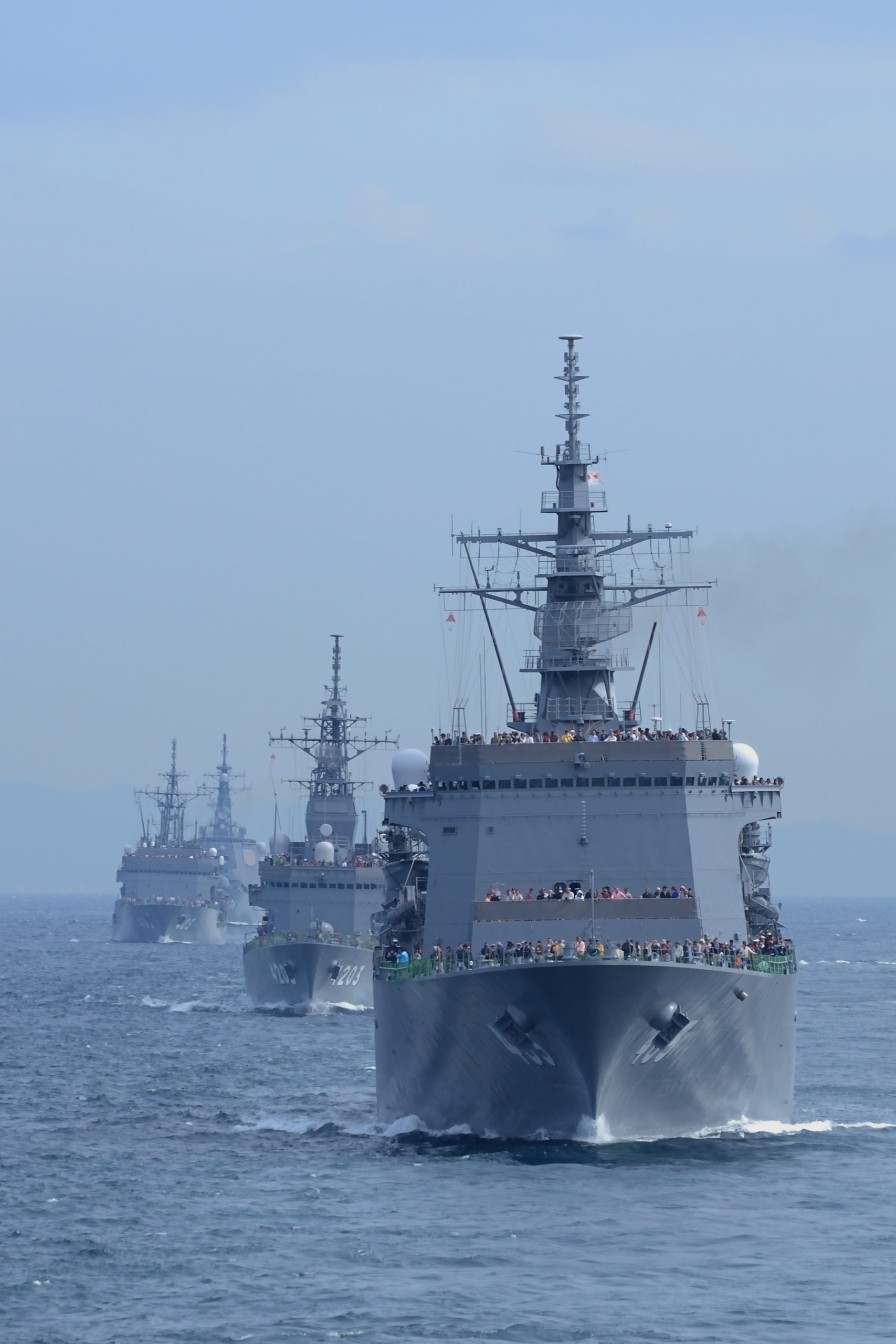 fleet of warships